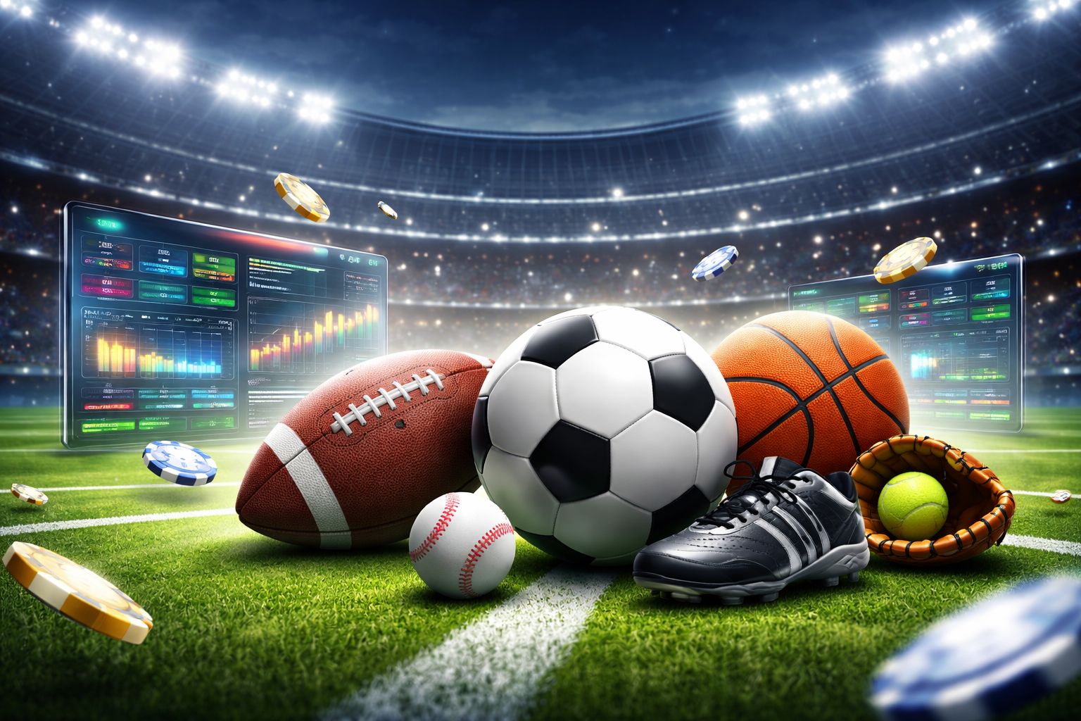 Escena de apuestas en fútbol y multisport MELATE